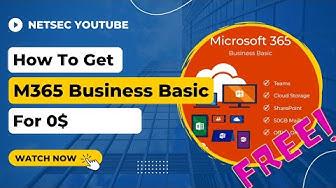 'Video thumbnail for Get This Microsoft Free Deal Before Gone - 0$ 10 Users Microsoft 365 Business Basic (No Credit Card)'