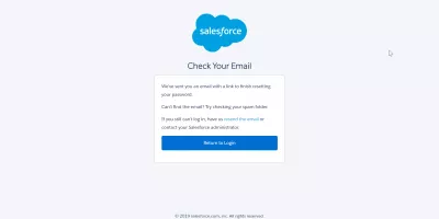 SalesForce şifre politikalarıyla kullanıcı şifresini nasıl kolayca değiştirebilir ya da sıfırlayabilirim? : Şifre sıfırlama onayı