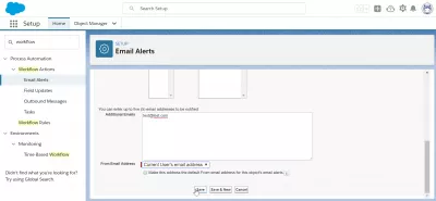 How to create a workflow in SalesForce? : Creation of an email alert