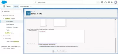 Як створити робочий процес в SalesForce? : Створення сповіщення електронною поштою