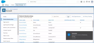 Bagaimana cara membuat bidang khusus di SalesForce? : Buat tombol Bidang SalesForce kustom baru