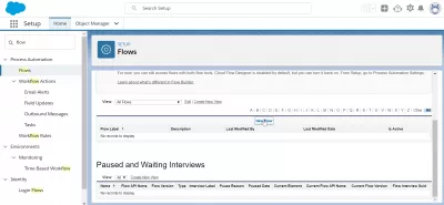 Força de vendes: com activar un flux en el generador de flux Força de vendes? : Nou botó de flux per a una vista