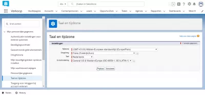 Ako Zmeniť Jazyk V Salesforce Lightning? : SalesforceLightning tnterface zobrazený v holandčine