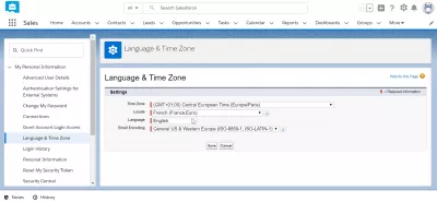 How To Change Language In SalesForce Lightning? : SalesForceLightning tnterface displayed in English