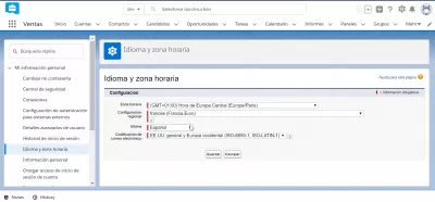 Як Змінити Мову В Salesforce Lightning? : Відділ продажівLightning tnterface відображається на іспанській мові