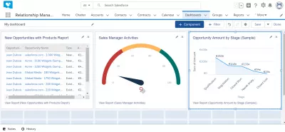 How to create a dashboard in SalesForce Lightning? : Dashboard created in SalesForce