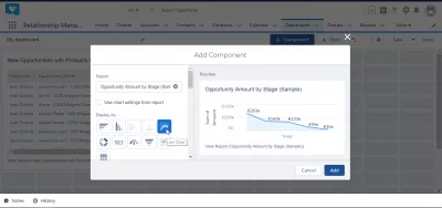 Hogyan hozhatunk létre műszerfalat a SalesForce Lightning alkalmazásban? : Komponens előnézet progresszió diagrammal