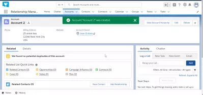 SalesForce Lightningでアカウントを作成する方法 : SalesForceで作成されたアカウント