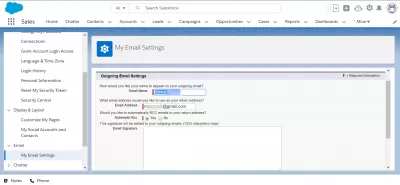 How to Customize Salesforce Lightning Home Page : Customizing email settings for your user