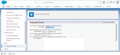 सेल्सफोर्स लाइटनिंग मुख्यपृष्ठ सानुकूलित कसे करावे : आपल्या वापरकर्त्यासाठी ईमेल सेटिंग्ज सानुकूलित करणे