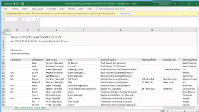 Nasıl SalesForce Yıldırım kişileri aktarmak için? : Excel elektronik SalesForce Yıldırım ihraç İletişim