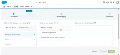 How To Import Data In *சேல்ஸ்ஃபோர்ஸ்*? (6 options) : தரவு இறக்குமதி வழிகாட்டி இறக்குமதி செய்ய தரவைத் தேர்ந்தெடுப்பது