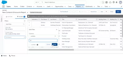 How To Use Filter Logic in Salesforce : Selecting the second filter logic