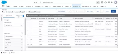 Com utilitzar la lògica del filtre a Salesforce : Seleccionant el tipus de filtre en funció de la selecció de camp