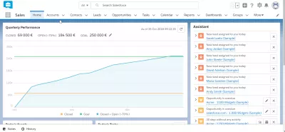 如何使用SalesForce？ : SalesForce界面如何使用SalesForce的示例