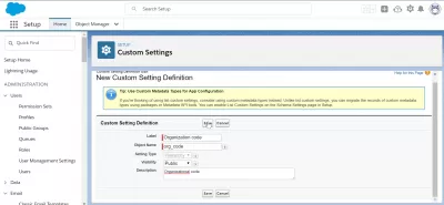 Salesforce: How to Use Custom Settings?