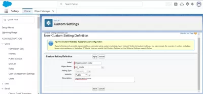 Salesforce: Jak používat vlastní nastavení?