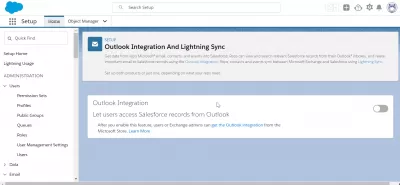 How To Solve SalesForce Does Not Show In Outlook? : SalesForce setting for Outlook integration disabled button